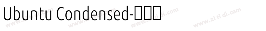 Ubuntu Condensed字体转换
